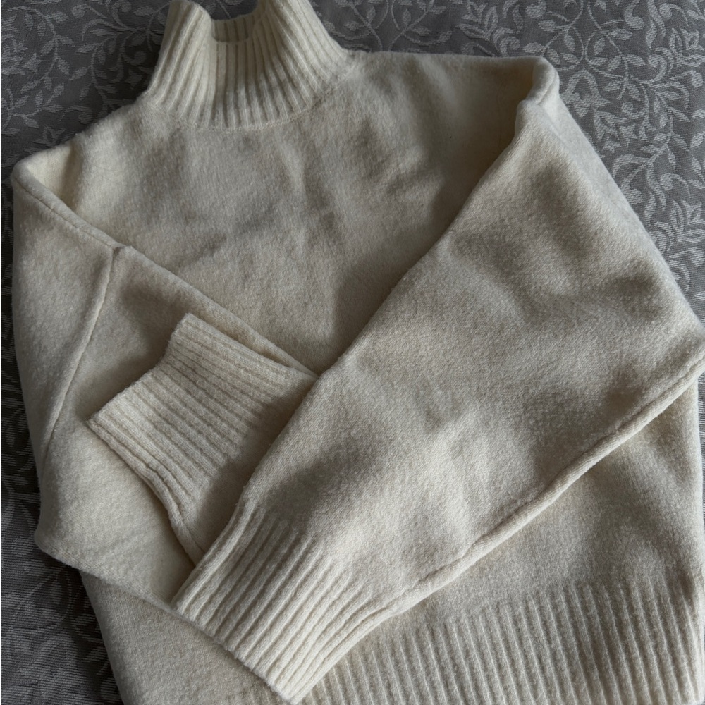 ZARA Cream Knit Turtleneck